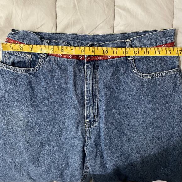 PHD Paul Harris Jeans Sz 14 Blue Vintage 80s Denim Midrise Capri Ribbon Trim - Picture 5 of 9